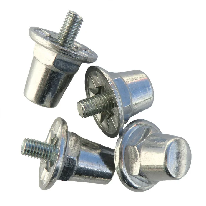 Crampons cylindriques Alu Blister de 12 crampons alu/16mm Sporti