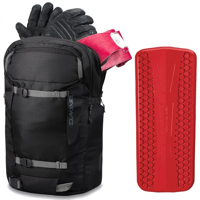 Dakine Mission Pro 25 + Impact Spine Protector, noir Offre Spéciale