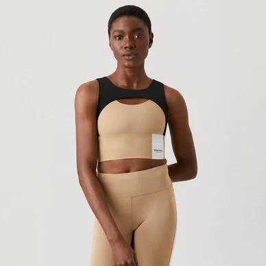 Débardeur Björn Borg Women Overlap Crop Top STHLM Cornstalk
