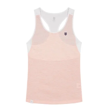 Débardeur de Tennis K Swiss Women Hypercourt Speed Tank 3 Peach Melange White