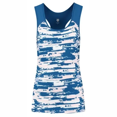 Débardeur K Swiss Women Hypercourt Stripe Tank Print Classic Blue
