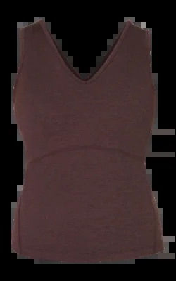 Débardeur Sweaty Betty Femme Gaia V-Neck Sable Brown Marl