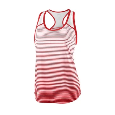 Débardeur Wilson Women Team Striped Wilson Red White