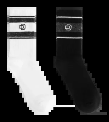 Deblon Chaussettes Black & Off White (Paquet de 2)