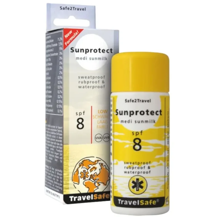 Dernier Modèle TravelSafe Crème Solaire, facteur 8