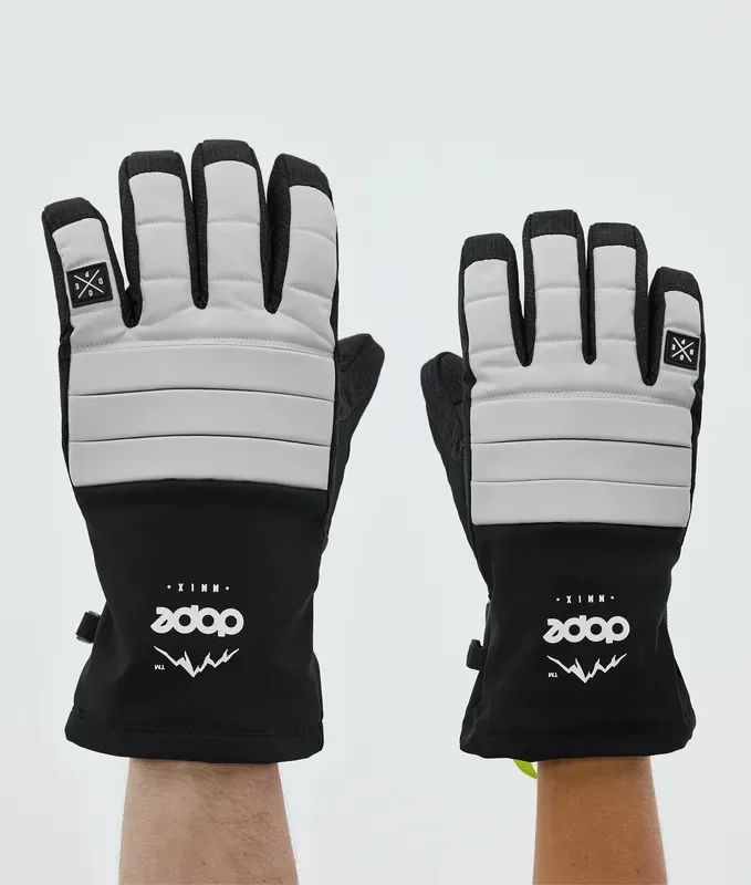 Dope Ace Gants de Ski Light Grey En Vogue