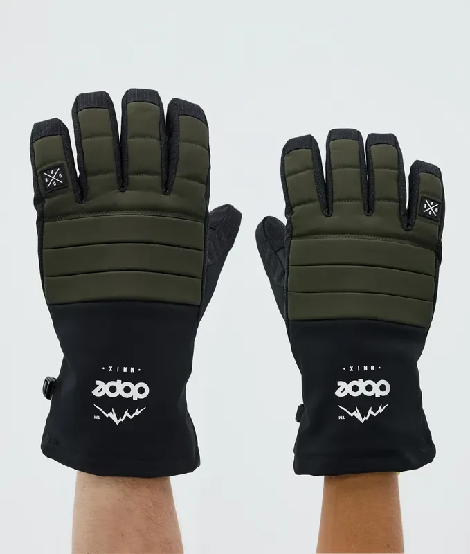 Dope Ace Gants de Ski Olive Green Solde