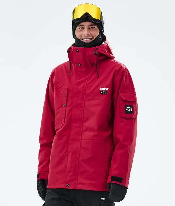 Dope Adept Veste Snowboard Homme Deep Red Réduction