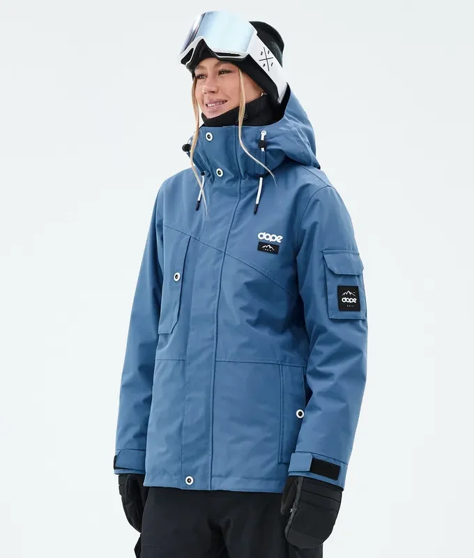 Dope Adept W Veste Snowboard Femme Blue Steel Retour Gratuit