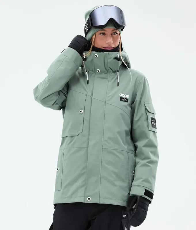Dope Adept W Veste Snowboard Femme Faded Green Offre Du Jour