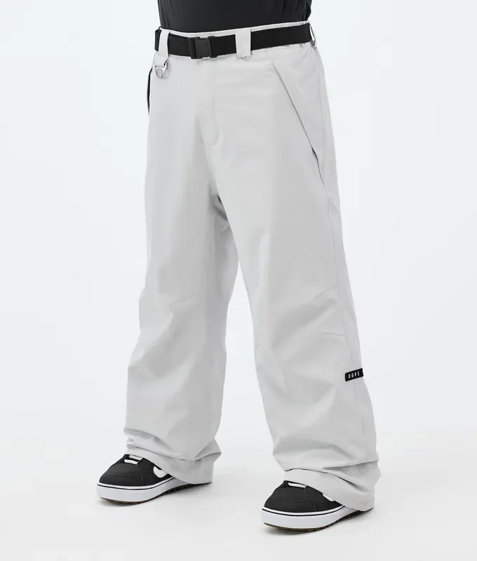 Dope Big Pantalon de Snowboard Homme Light Grey Promotion Saisonnière