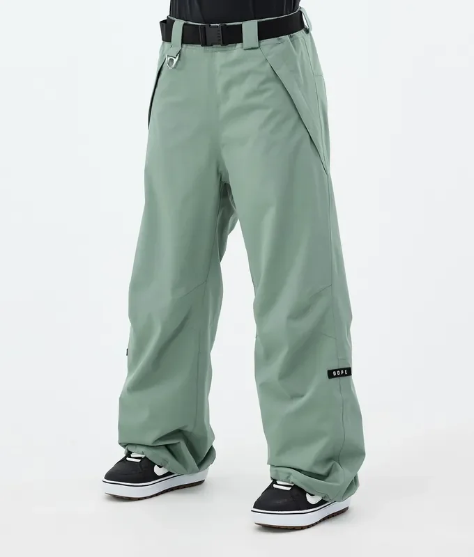 Dope Big W Pantalon de Snowboard Femme Faded Green Offre Spéciale