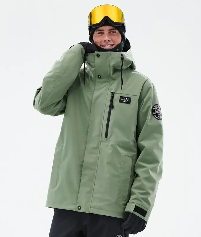 Dope Blizzard Full Zip 24 Veste Snowboard Homme Moss Green Achetez Aujourd’hui