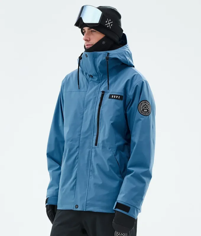 Dope Blizzard Full Zip Veste Snowboard Homme Blue Steel Solde