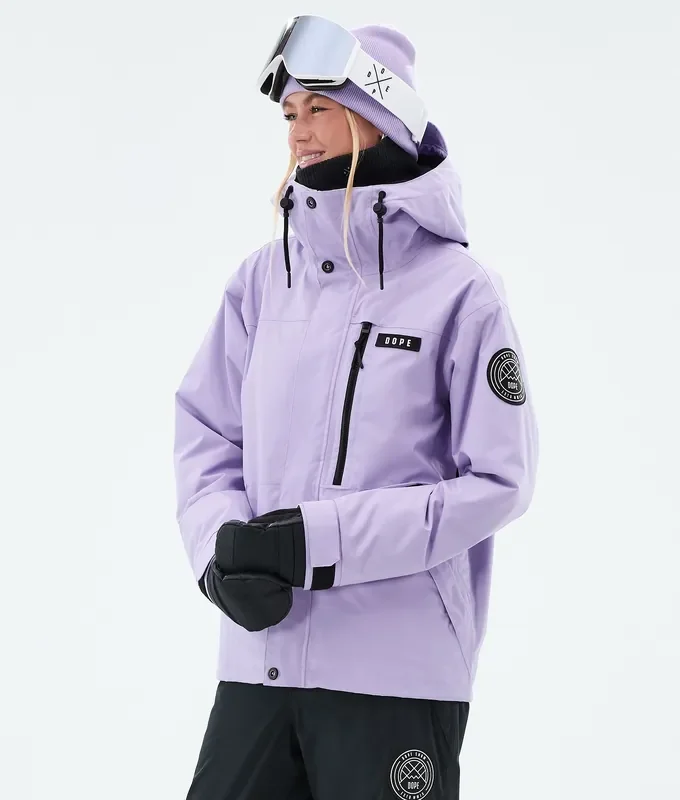 Dope Blizzard W Full Zip Veste Snowboard Femme Faded Violet Seulement Aujourd’hui