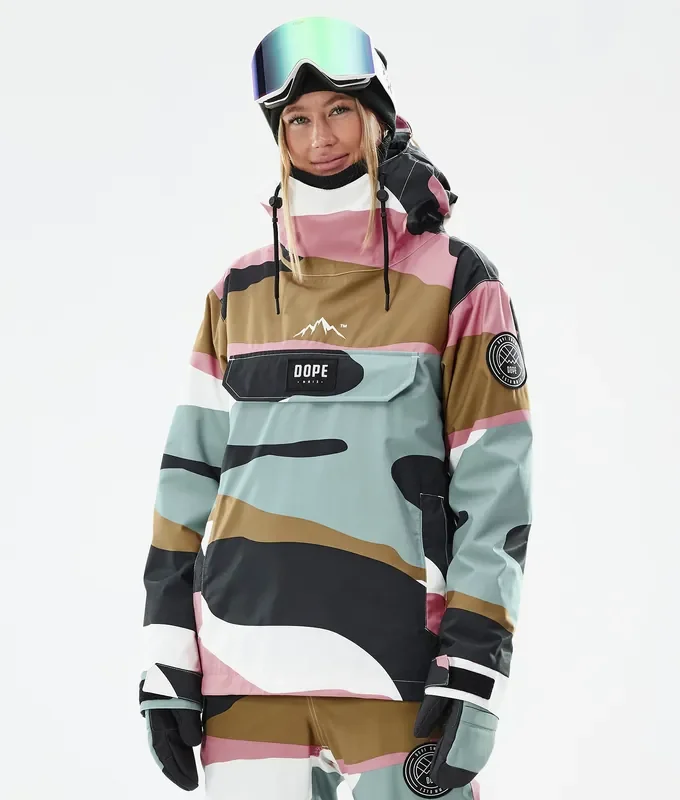 Dope Blizzard W Veste Snowboard Femme Shards Gold Muted Pink Exclusif
