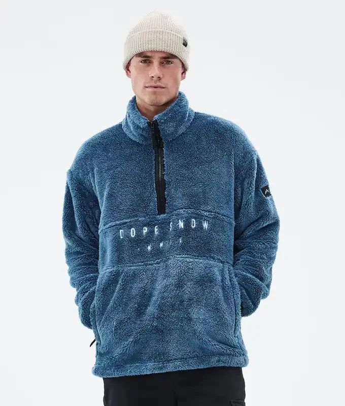 Dope Pile Sweat Polaire Homme Blue Steel Authentique