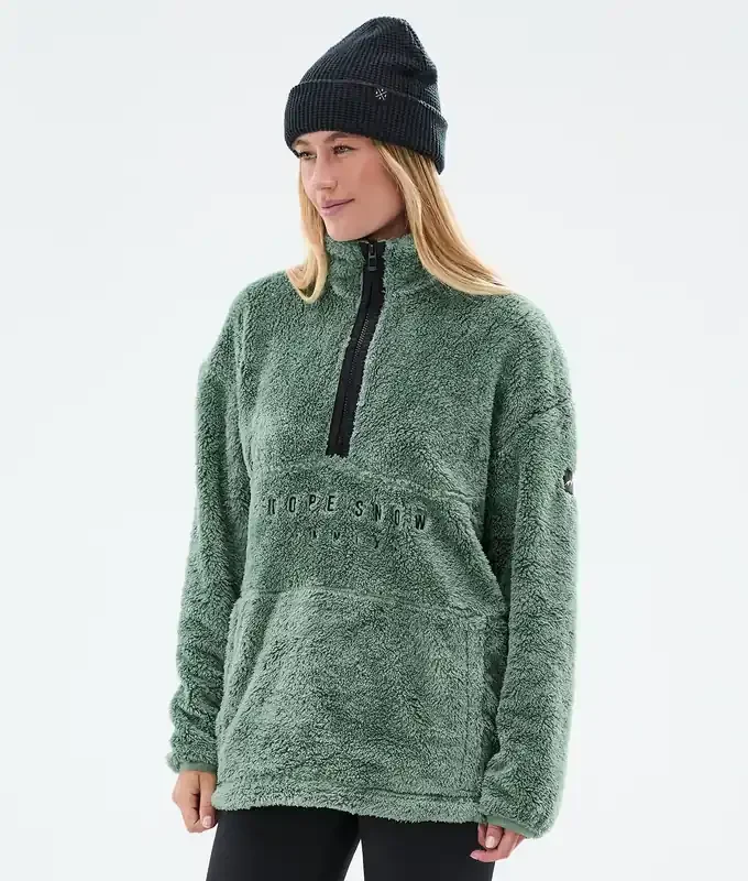 Dope Pile W Sweat Polaire Femme Faded Green Nouveauté