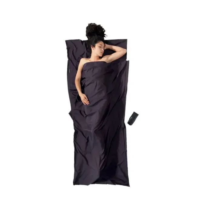 Drap de sac Cocoon THERMOLITE/SOIE RECTANGULAIRE Volcano Grey Top Qualité