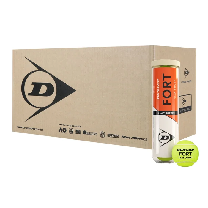 Dunlop Fort Clay Court – Box of 18 Cans