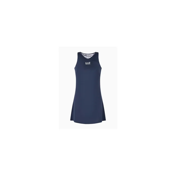 EA7 Vestido de tenis Ventus7 para mujer Azul marino PE24