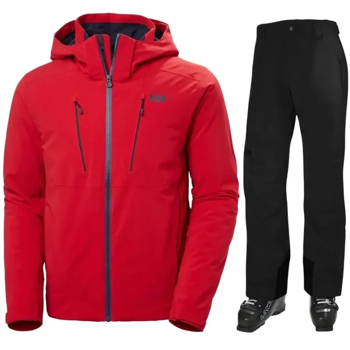 Édition Limitée Helly Hansen Alpha 4.0/Legendary, ensemble de ski, homme, rouge/noir