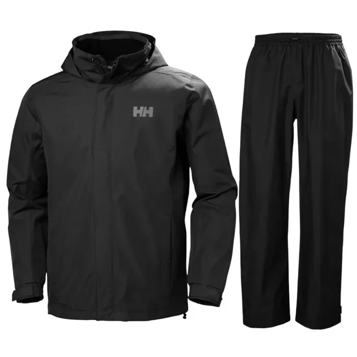 En Vogue Helly Hansen Dubliner/HH Rain ensemble de pluie, homme, noir