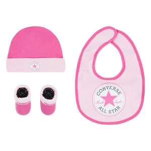 Ensemble bonnet, chaussons et bavoir bébé CHN Core Hang (x3)