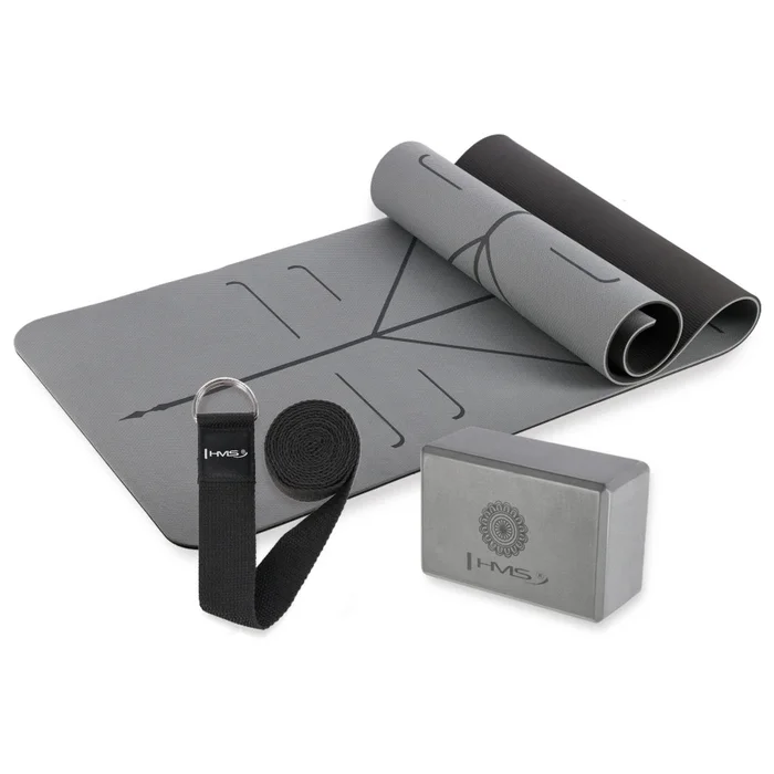 Ensemble de yoga TPE HMS YM10 [Taille 182x61x0,8 cm]