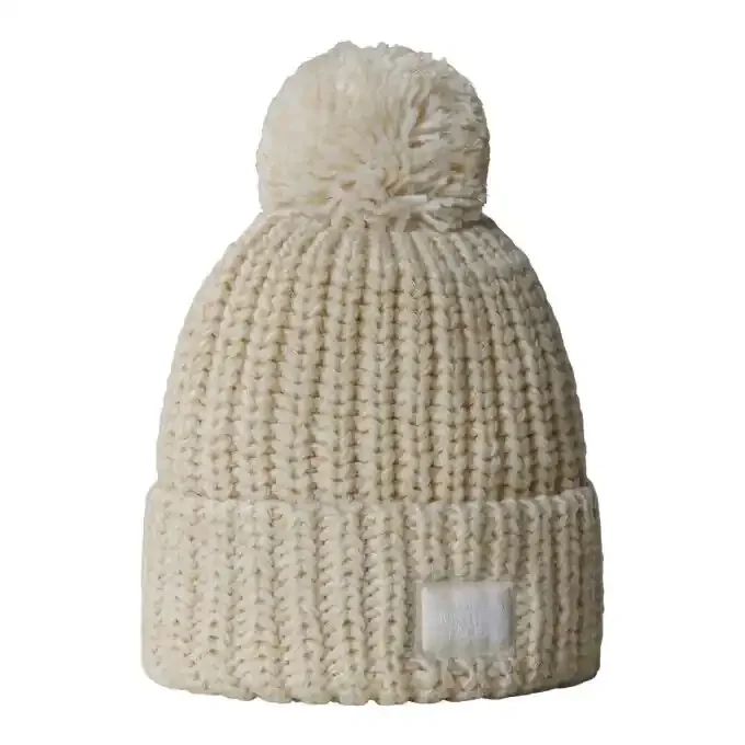 Exclusif Bonnet Unisexe The North Face Cozy Chunky Cabin – Gardenia White/Gravel/Khaki Stone