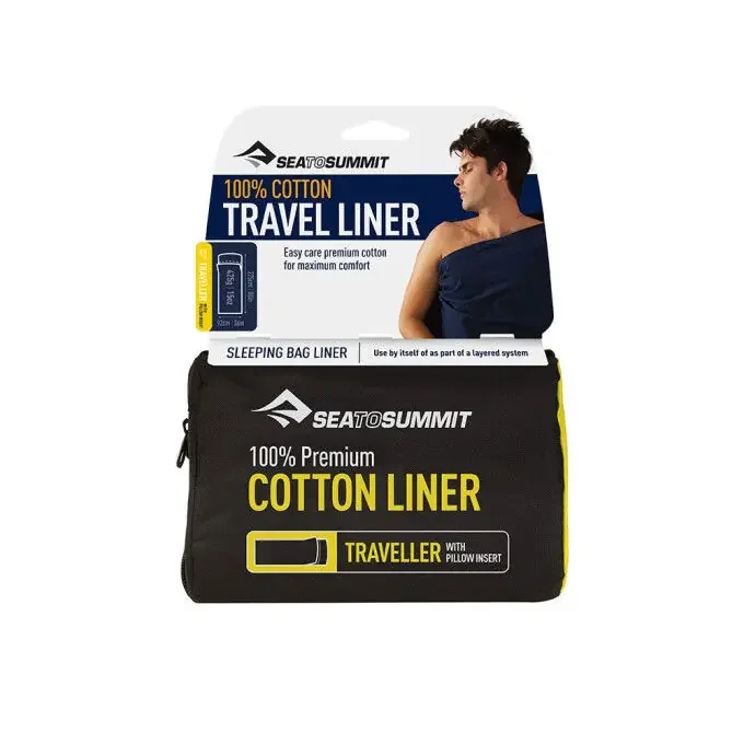 Expédition Rapide Drap de sac Sea to Summit COTON TRAVELLER PILLOW