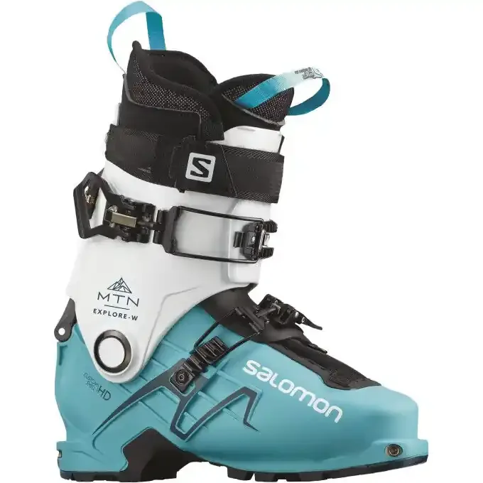 Fait Main Chaussures de ski Salomon MTN EXPLORE W White / Scuba Blue / Maroccan Blue