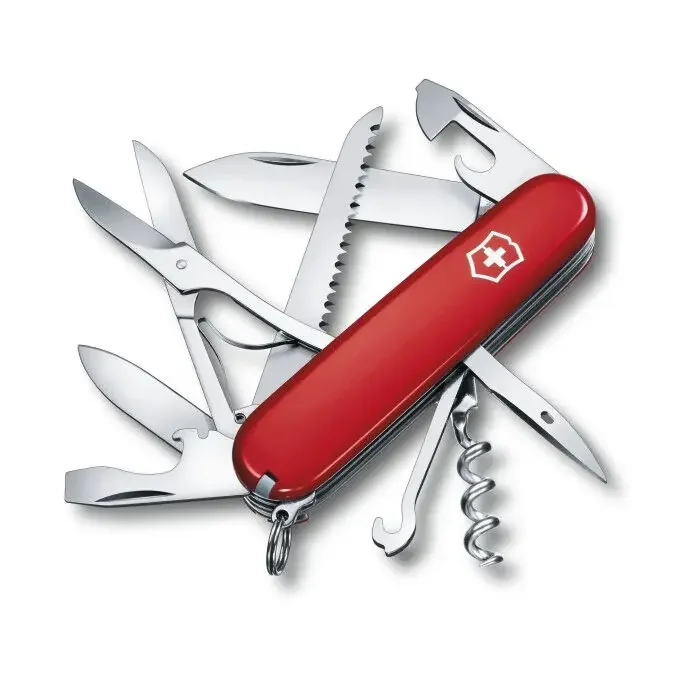Fait Main Couteau suisse Victorinox HUNTSMAN Rouge