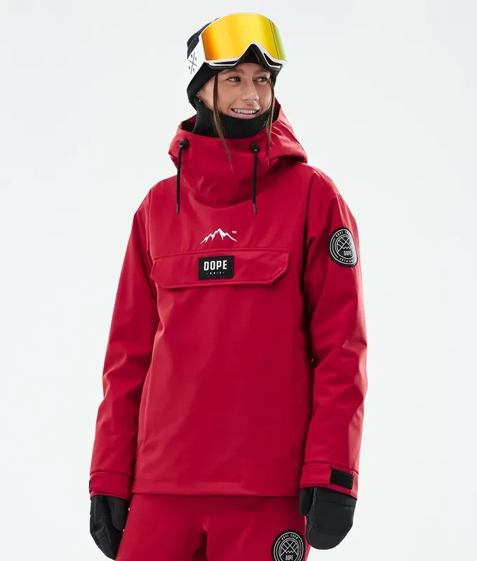 Fait Main Dope Blizzard W Veste Snowboard Femme Deep Red