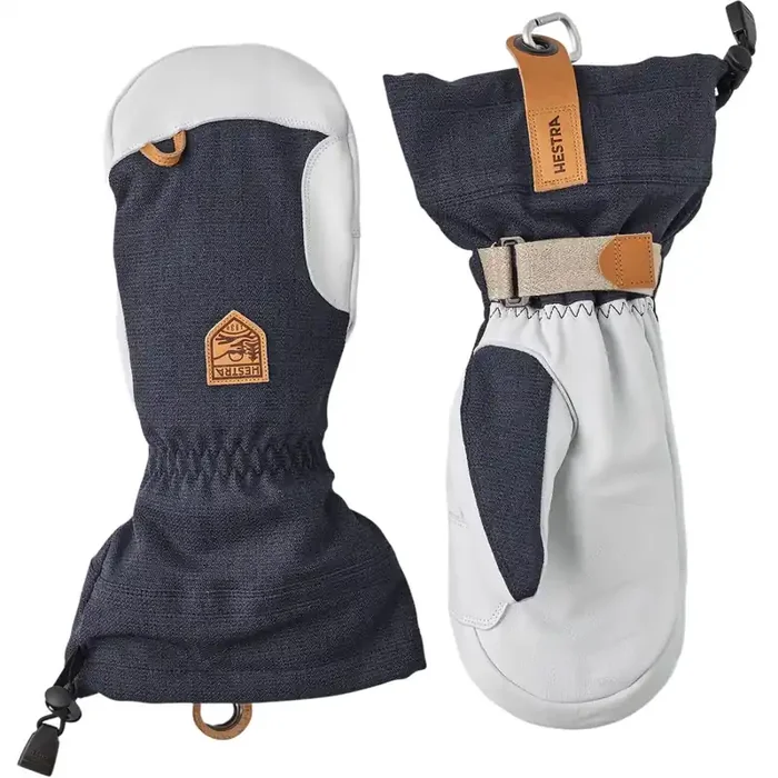 Fait Main Hestra Army Leather Patrol Gauntlet, mitaines, marine