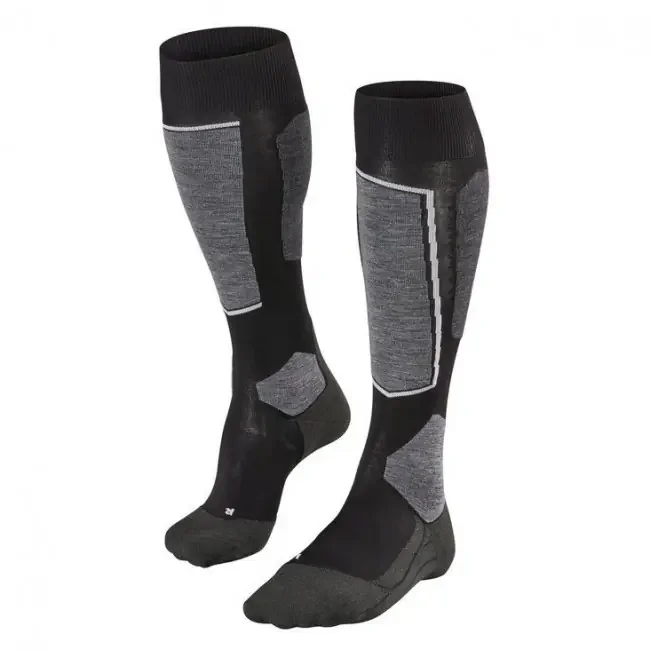 Falke SK6 chaussettes de ski, hommes, noires Offre Spéciale