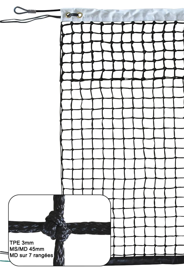 Filet de Tennis 3 mm PE tressé Roland Garros