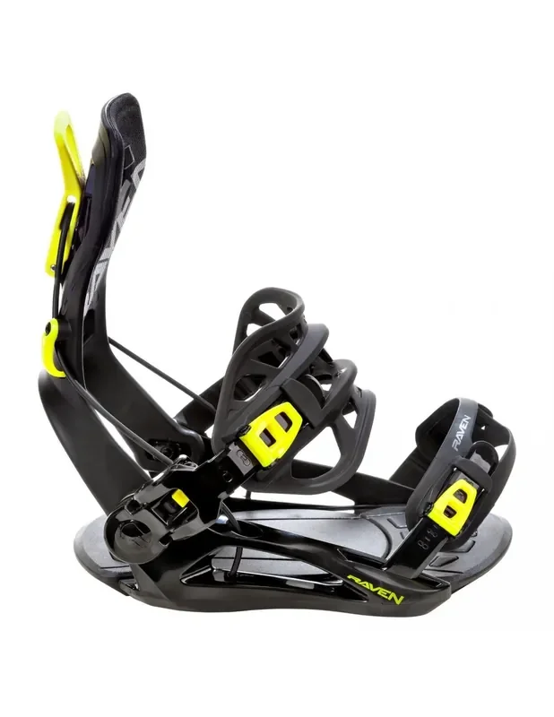 Fixations de snowboard Systeme Flow Raven FT360 Lemon Taille S(35 à 40), M(39 à 42), L(43 à 46), XL(44 à 47) Nouvel Arrivage