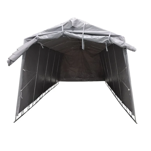 Fornorth Carpa Garaje 3,4x7m, Gris claro