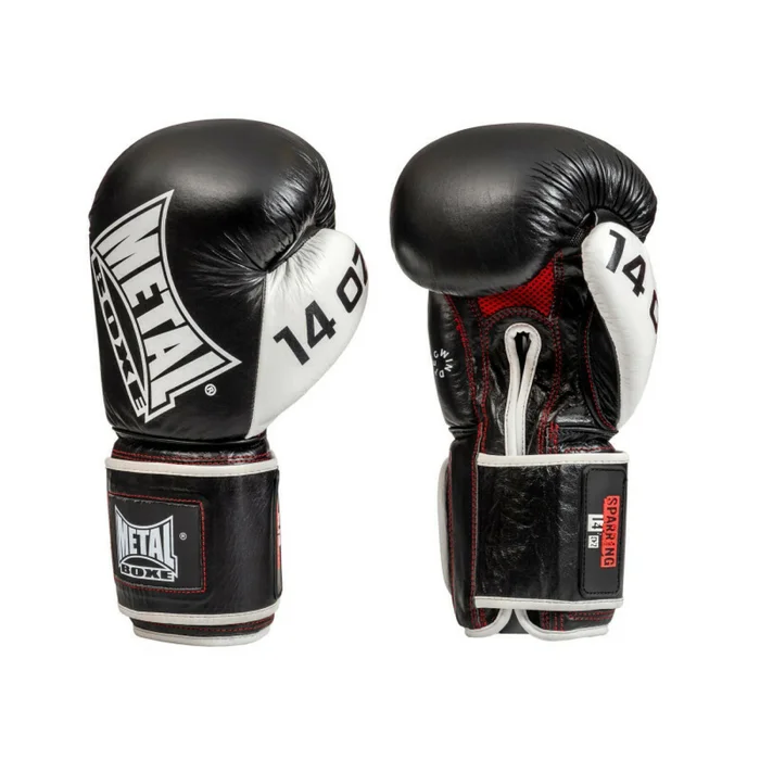 Gants de boxe cuir Metal Boxe sparring [Taille 12oz]