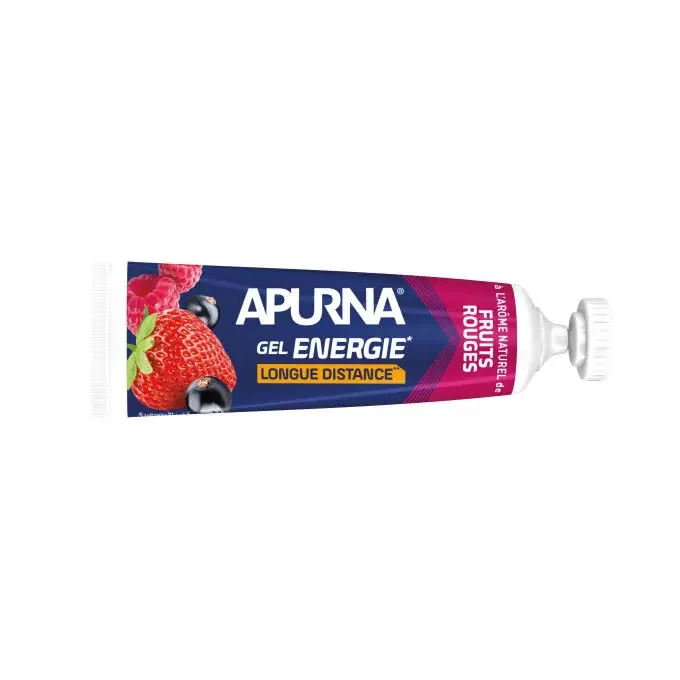 Gel énergie longue distance Apurna FRUITS ROUGES – 35g Authentique