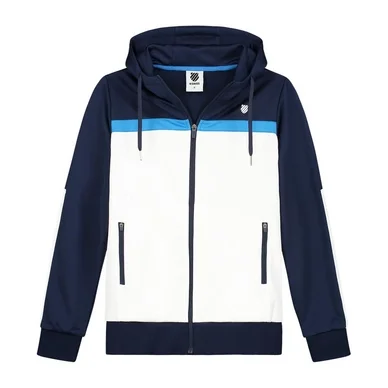 Gilet de Tennis K Swiss Girls Core Team Tracksuit Jacket Navy White French Blue