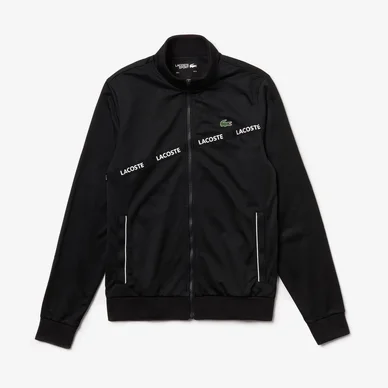 Gilet de Tennis Lacoste Men SH8651 Sport Pique Zip Black