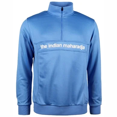 Gilet de Tennis The Indian Maharadja Kids Poly Terry Half Zip IM Blue