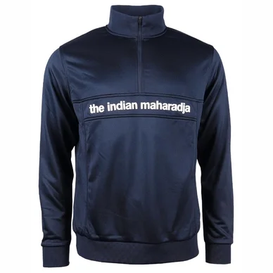 Gilet de Tennis The Indian Maharadja Kids Poly Terry Half Zip IM Navy