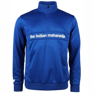 Gilet de Tennis The Indian Maharadja Men Poly Terry Half Zip IM Cobalt