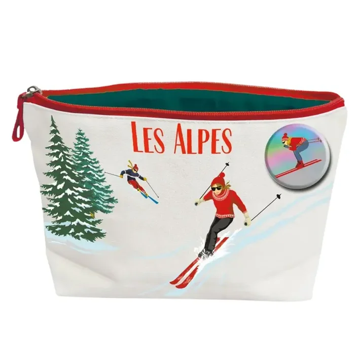 Grande Trousse Skieur de Cartes d'Art 30 x 19 cm Bon Marché