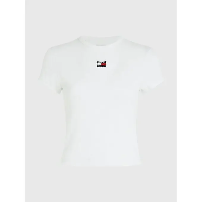 Gros Lot T-shirt Tommy Hilfiger TJW BBY RIB XS BADGE White