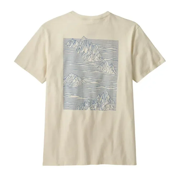 Gros Lot Tee-shirt Homme Patagonia Strataspire Responsibili-Tee® – Birch White