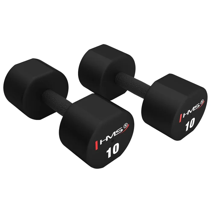 Haltère polyurethane HMS HPT10 (x2) [Taille 10×2 kg]